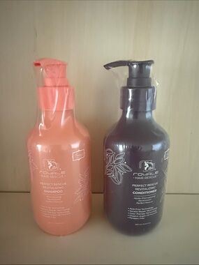 Rouale Perfect Rescue Revitalizing Shampoo & Conditioner - Coral & Dark Brown